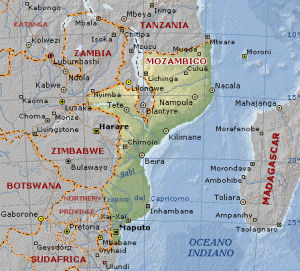 Mozambico - mappa