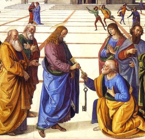 2a. Gesù dà a Pietro le chiavi - PERUGINO