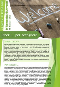 Liberi….  Per cambiare sguardo